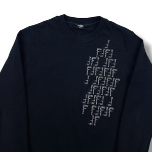 Fendi FF Black Lightweight Sweatshirt