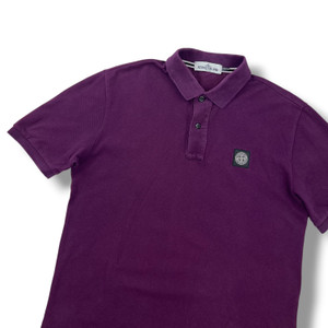 Stone Island Purple Polo Shirt
