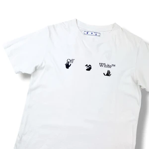 Off-White Hand Print White T Shirt 