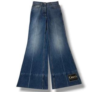 Gucci Logo Patch Flared Jeans