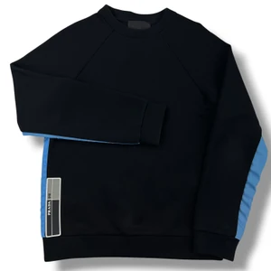 Prada Nylon Detail Black Sweatshirt
