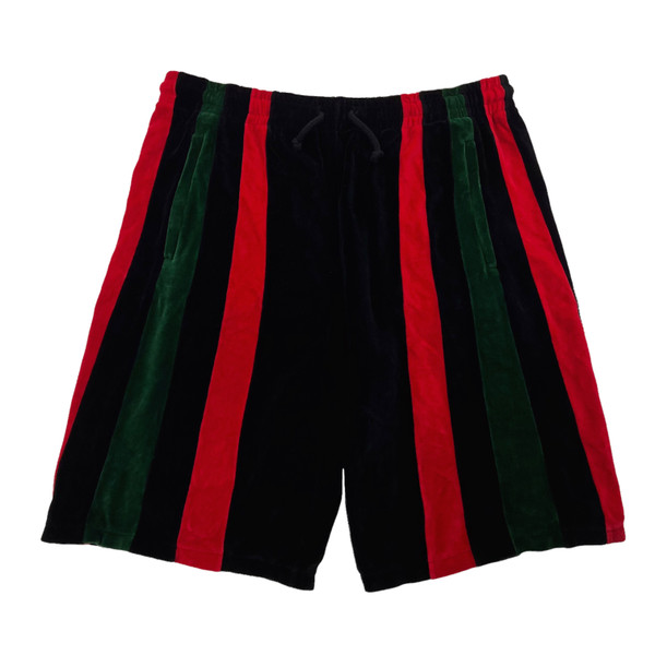 Gucci Felpa Striped Velour Shorts