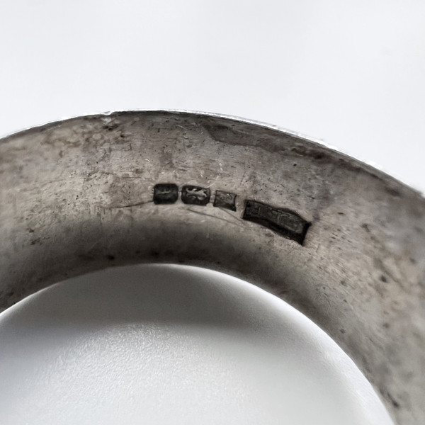 Sterling Silver Belt Buckle Ring