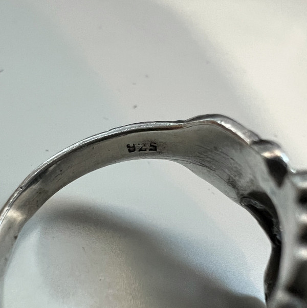 Sterling Silver Chinese Dragon Design Ring