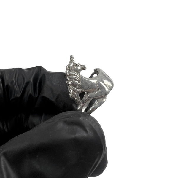 Sterling Silver Unicorn Design Ring 