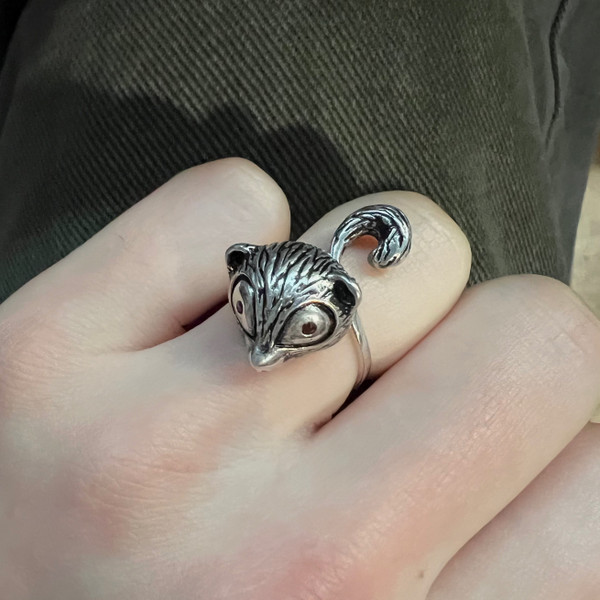 Sterling Silver Squirrel Ring