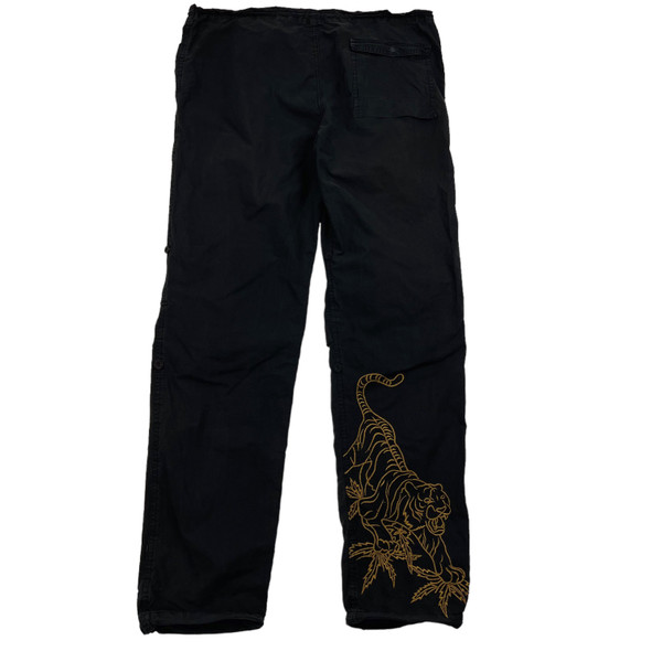 Maharishi Tiger Embroidered Black Snopants