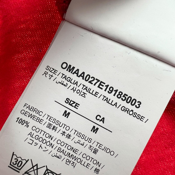 Off-White Unfinished Arrows T Shirt Red