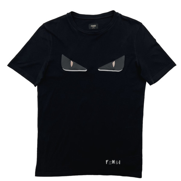 Fendi Monster Eyes Black T Shirt 