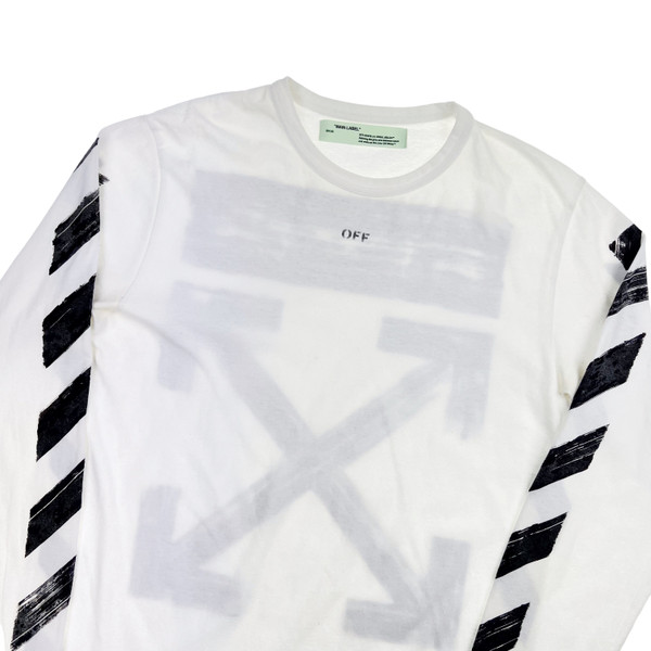 Off-White Brushed Arrows Long Sleeve T Shirt 