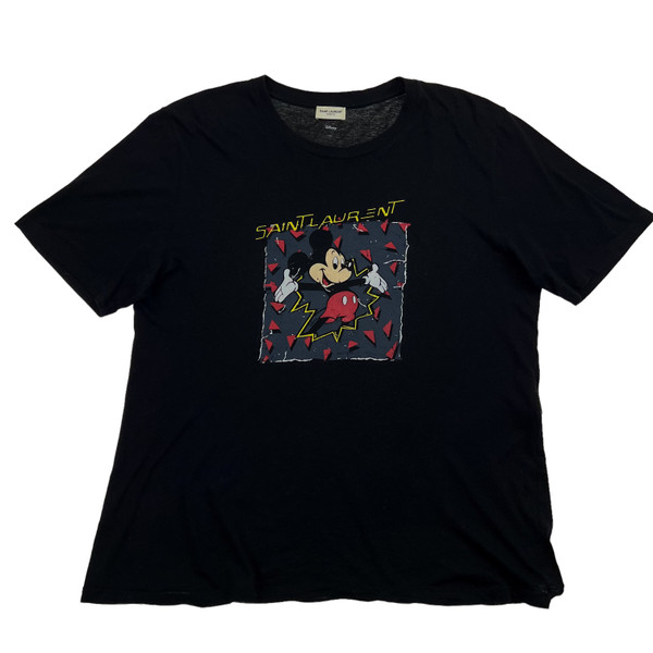 Saint Laurent Paris Mickey Mouse T Shirt 