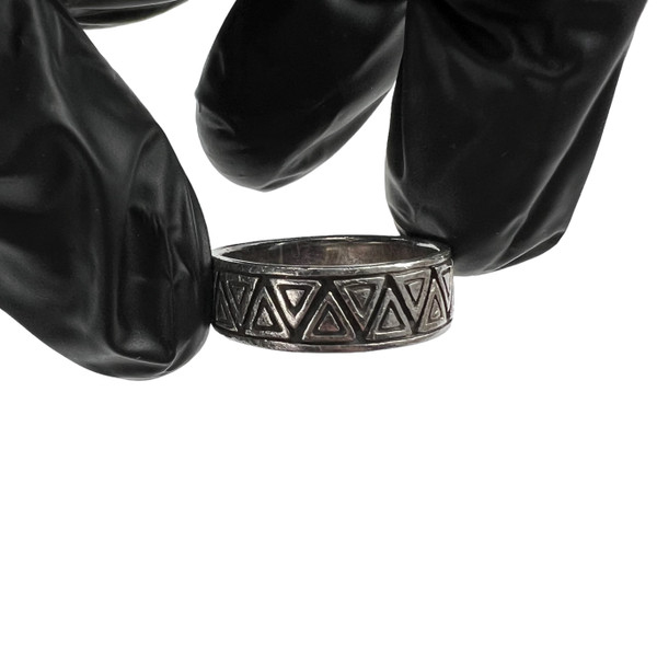 Sterling Silver Aztec Band Ring