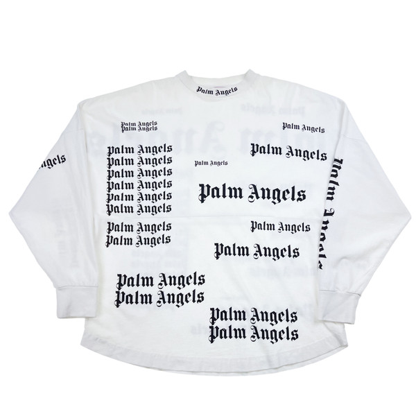 Palm Angels Multi Logo Long Sleeve T Shirt 