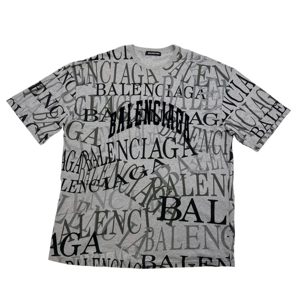 Balenciaga Repeat T Shirt Grey