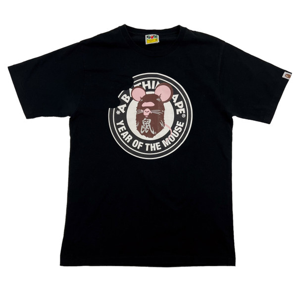 Bape Year Of The Mouse Black T Shirt 