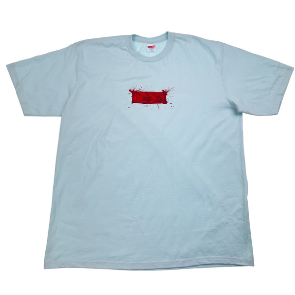 Supreme x Ralph Steadman Box Logo T Shirt Baby Blue 