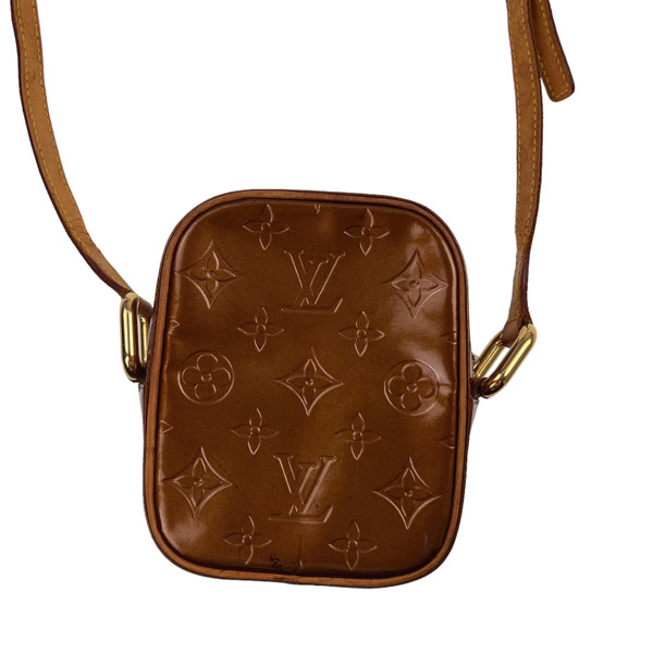 Louis Vuitton Bronze Vernis Christie PM Crossbody Bag 
