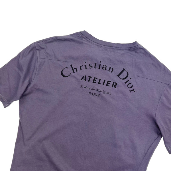 Christian Dior Atelier Purple Dyed T Shirt 