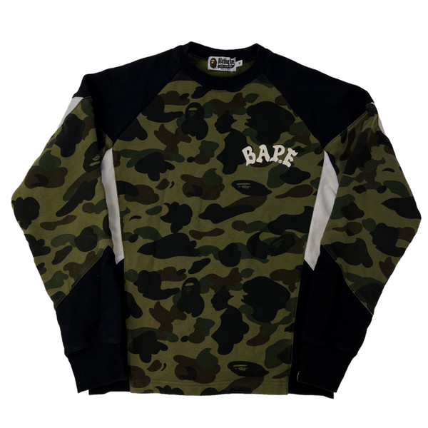 Bape 1st Camo Panelled Sweatshirt 