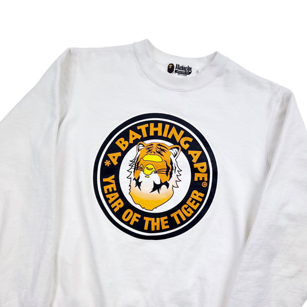 Bape Year Of The Tiger White Sweatshirt 