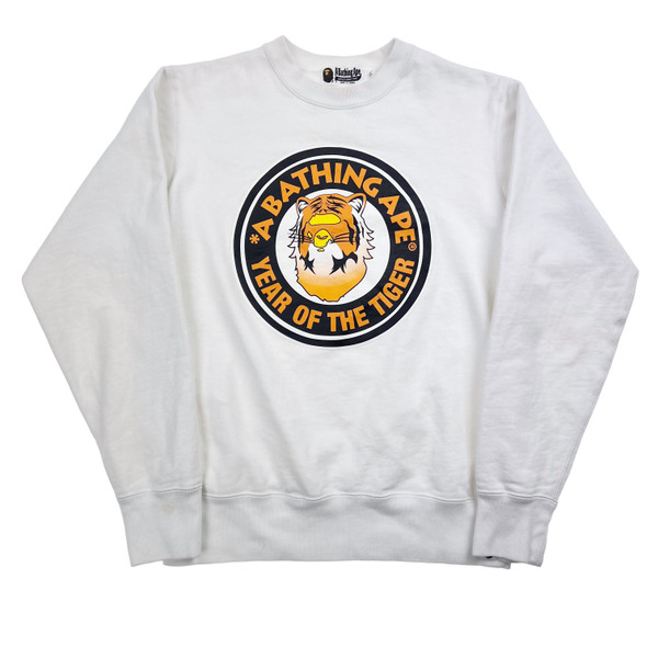 Bape Year Of The Tiger White Sweatshirt 