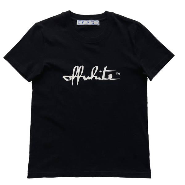 Off-White Script Women's Black T Shirt 