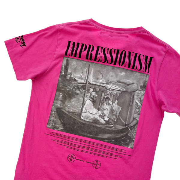 Off-White Impressionism Pink T Shirt 