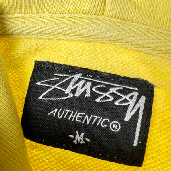 Stussy Surf Logo Lightweight Yellow Hoodie 