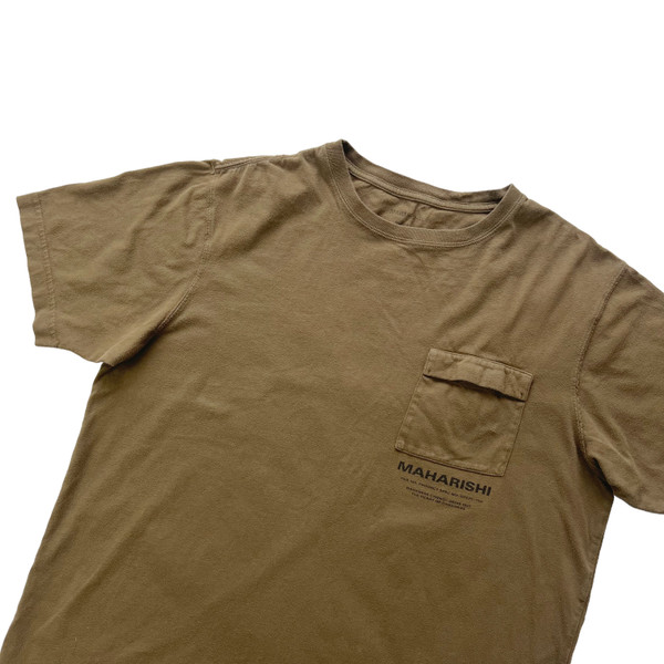 Maharishi Front Pocket Khaki T Shirt 