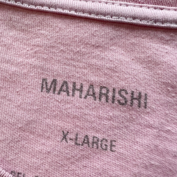 Maharishi Eagle Embroidered Pink T Shirt 