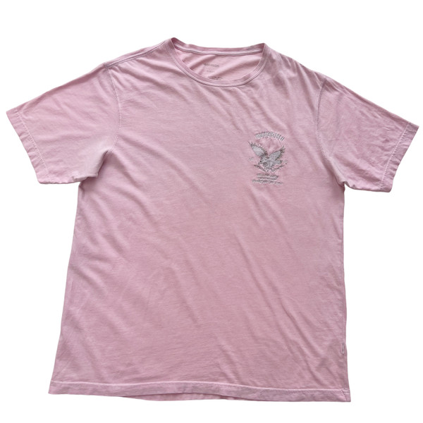 Maharishi Eagle Embroidered Pink T Shirt 