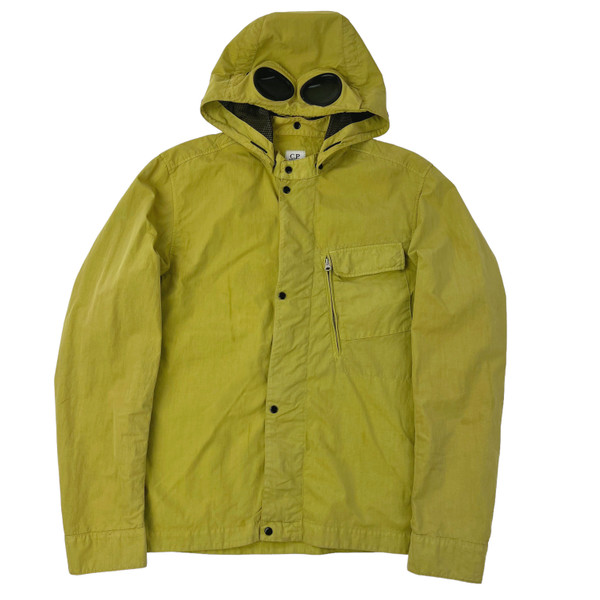 C.P. Company 50 Fili Lime Green Goggle Jacket 
