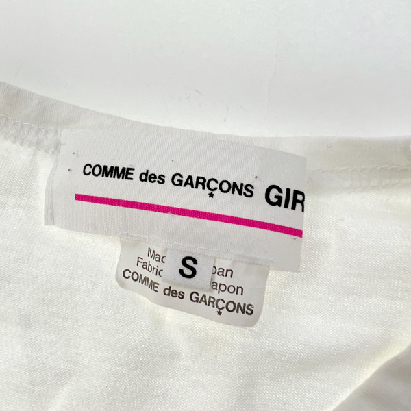 Comme des Garcons Girl Ruffle Detail T Shirt 