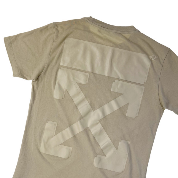 Off-White Beige Rubber Arrows T Shirt 