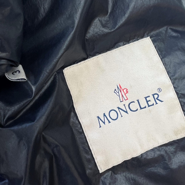 Moncler Collared Navy Puffer Jacket 
