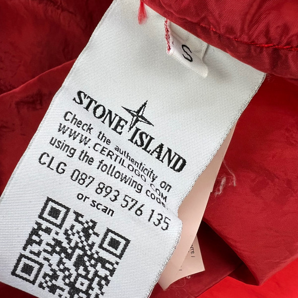 Stone Island Red Nylon Metal Overshirt Jacket 