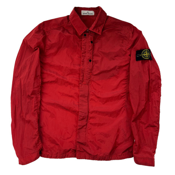 Stone Island Red Nylon Metal Overshirt Jacket 