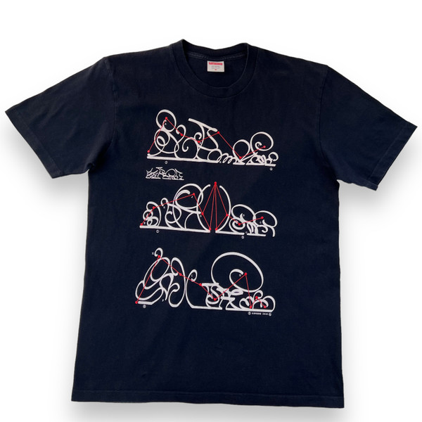 Supreme System T Shirt Navy 