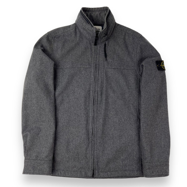 Stone Island Grey Wool Jacket 