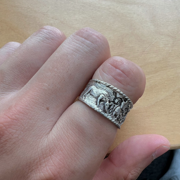 Sterling Silver Animals Ring 