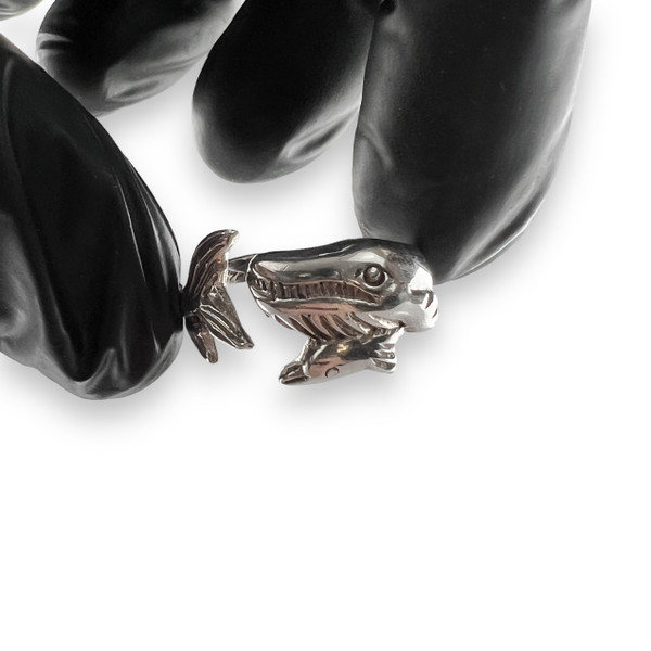 Sterling Silver Whale Ring 