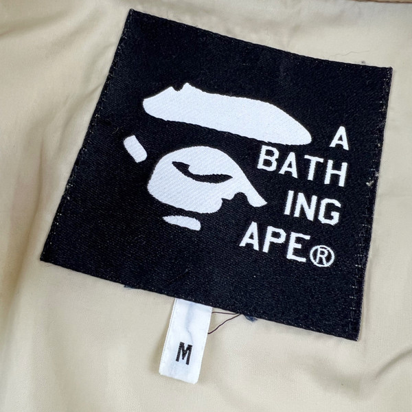 Bape Ape Head Quilted Beige Jacket 