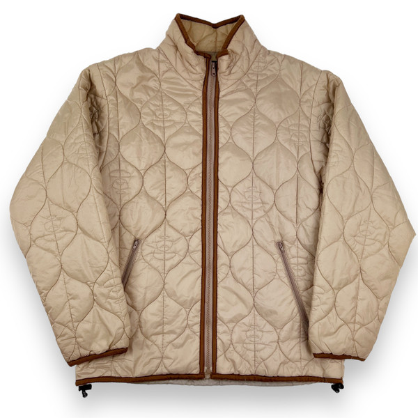 Bape Ape Head Quilted Beige Jacket 