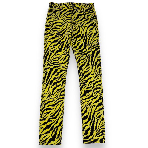 Gucci Yellow Zebra Skinny Jeans