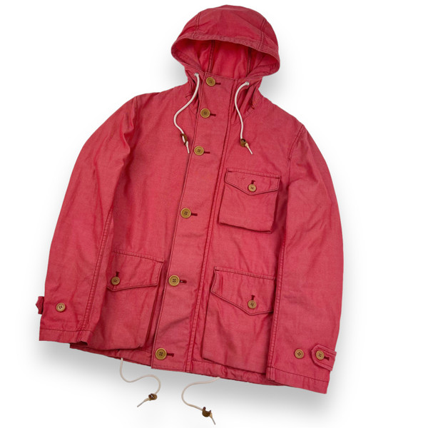 Comme des Garcons Homme Washed Red Parka Jacket 