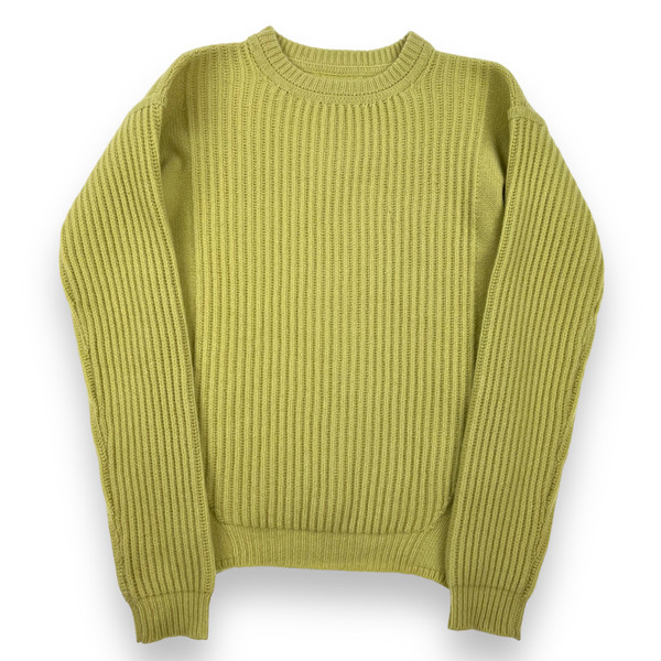 Rick Owens SS18 Sisyphus Lime Fisherman Sweater 