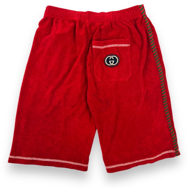 Gucci French Terry Red Shorts