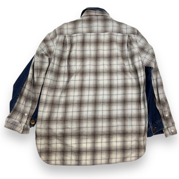 Maison Mihara Yasuhiro Shirt Panelled Denim Jacket 