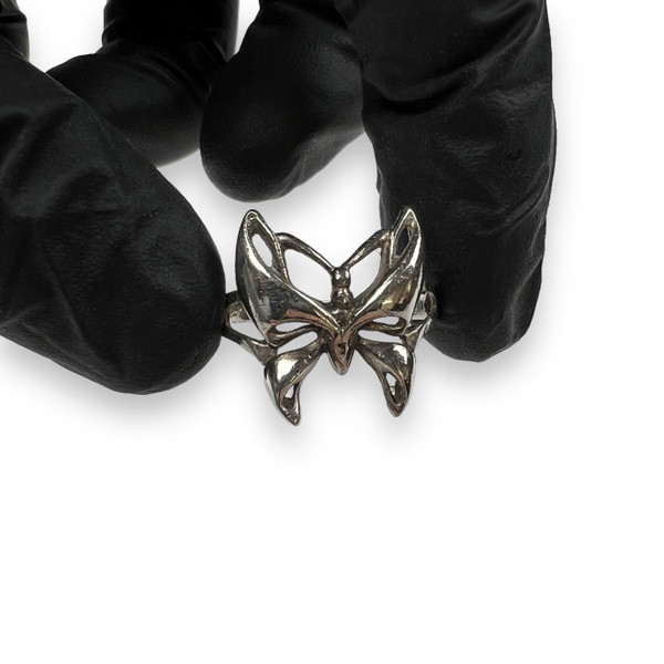 Sterling Silver Butterfly Design Ring 