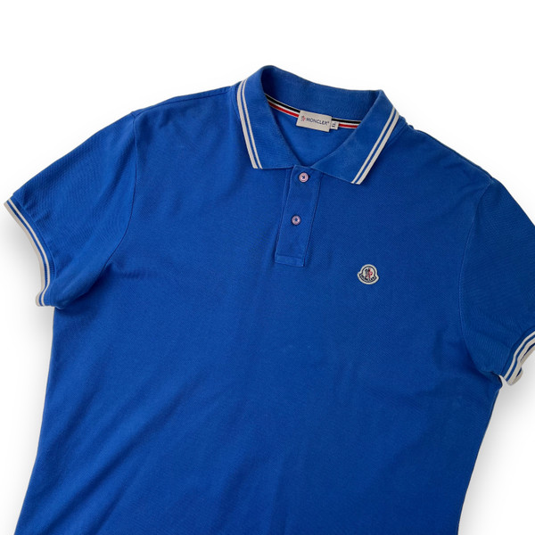 Moncler Blue Polo Shirt 